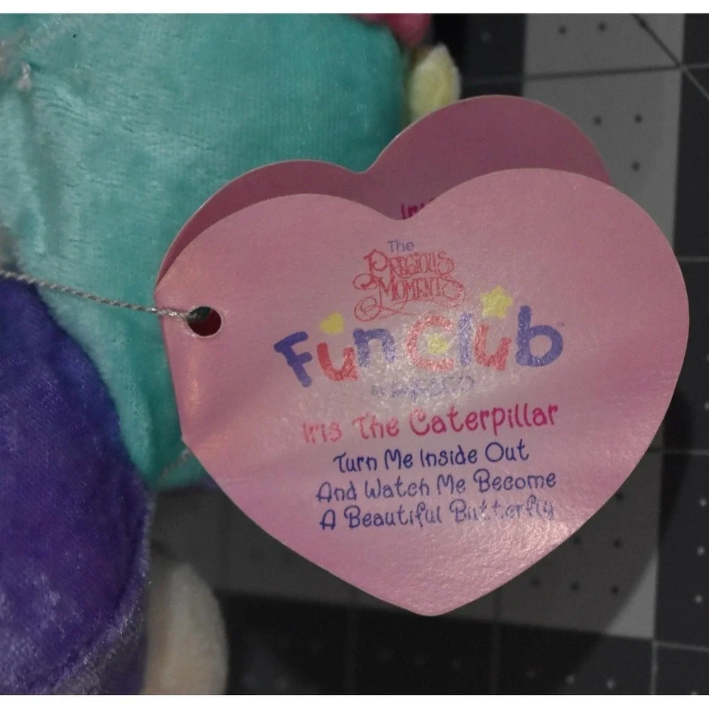 Precious Moments Tender Tails Funclub Plush Iris The Caterpillar Turns Butterfly